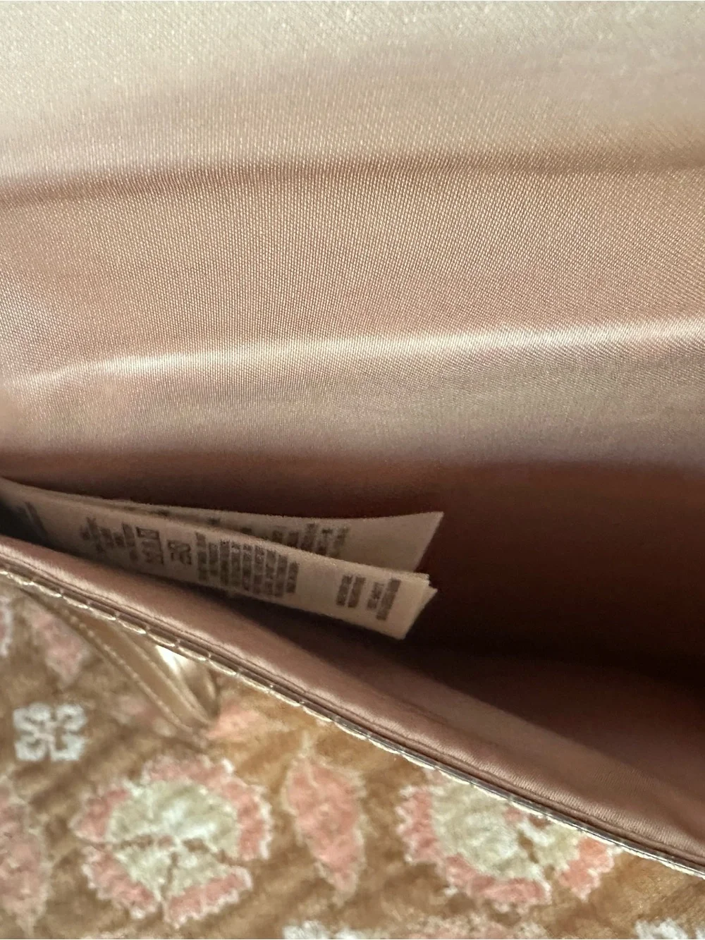 Ted Baker Tan Bow-Accent Leather Clutch